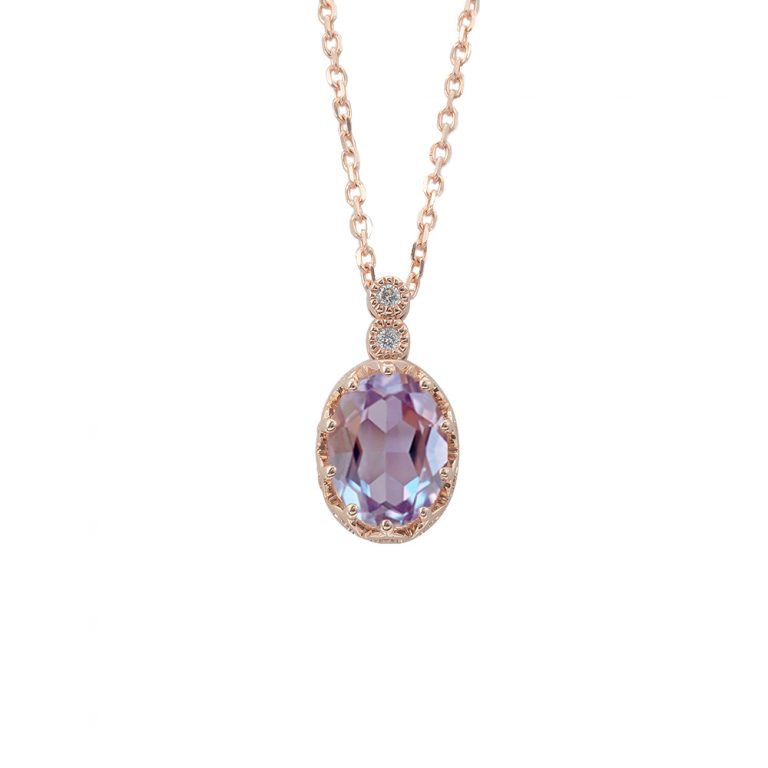 Oval Alexandrite Necklace - Maj – Sunday Island Jewelry