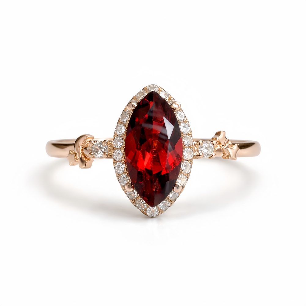 Astraea Marquise In Garnet